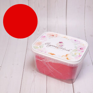 Мастика для торта красная упаковка 0,5 кг