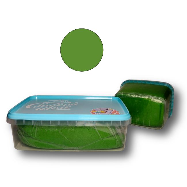 Травянисто-зеленая мастика упаковка 2 кг