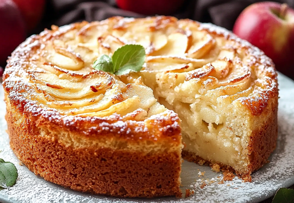 Шарлотка с яблоками